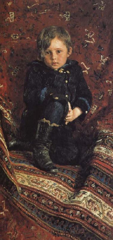 Ilia Efimovich Repin Painter s son oil painting image